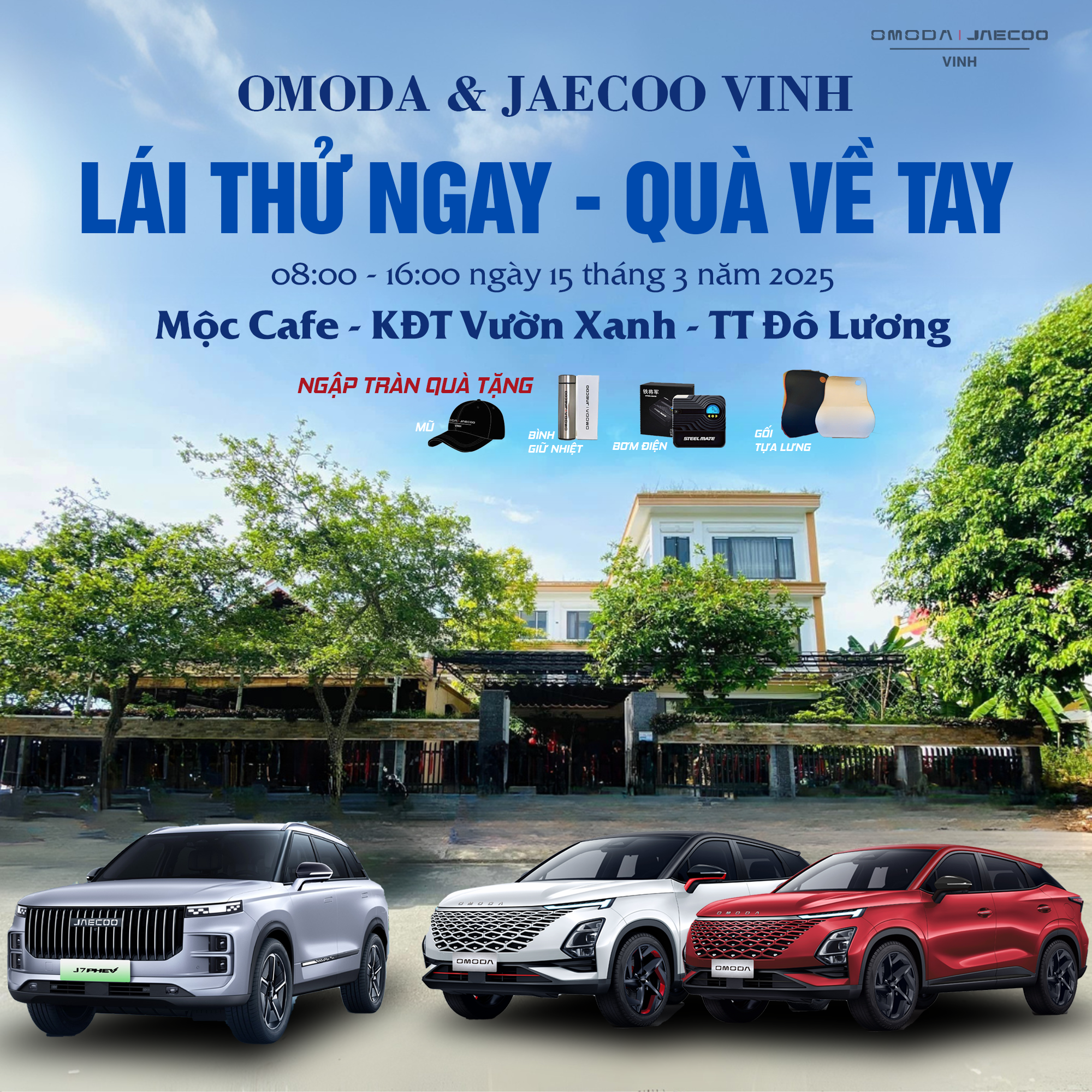 Trải Nghiệm Lái Thử OMODA C5 Tại Mộc Cafe – Đô Lương, Nghệ An